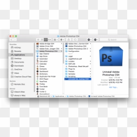 Delete Ios Files On Mac, HD Png Download - adobe photoshop png