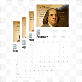 Ben Franklin Calendar Of Virtues, HD Png Download - ben franklin png