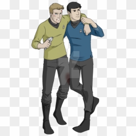 Captain Kirk And Spock Fanart, HD Png Download - captain kirk png