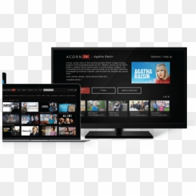 Acorn Tv And Apple Tv Android Tv, HD Png Download - tv set png