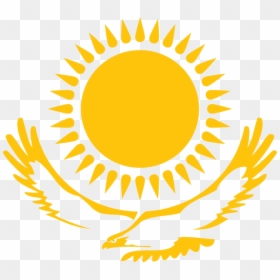 Kazakh Flag, HD Png Download - sun symbol png