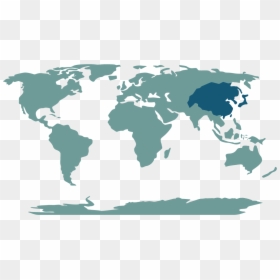 World Map Continents Png, Transparent Png - asia map png