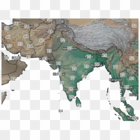 Origin Of Daoism Map, HD Png Download - asia map png