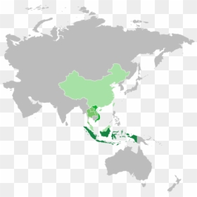 Asia Map Transparent Background, HD Png Download - asia map png