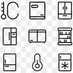 Hardware Icons, HD Png Download - fridge icon png