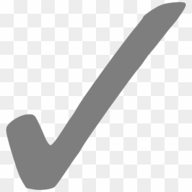 Grey Check Mark Png, Transparent Png - white tick png