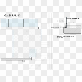 Diagram, HD Png Download - glass railing png