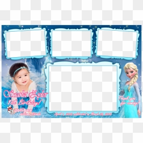 Frozen Background For Invitation, HD Png Download - 1 st birthday png