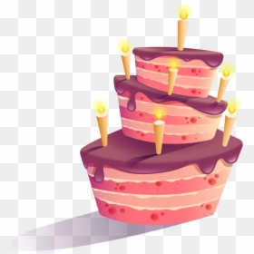 Birthday Cake Clipart Transparent Background, HD Png Download - pink birthday cake png