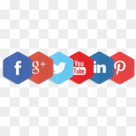 Social Media Logo Bar Png, Transparent Png - social network png