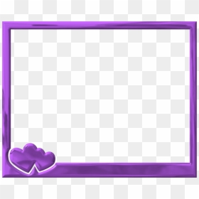 Purple Heart Border Png, Transparent Png - photo frames png format