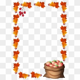 Fall Border Clipart, HD Png Download - photo frame border png