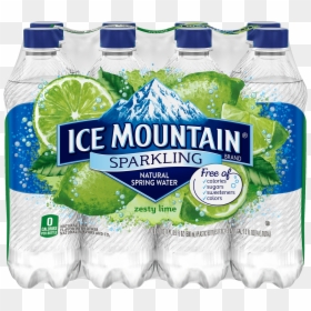 Ice Mountain Sparkling Water Lemon Lime, HD Png Download - ice mountain png