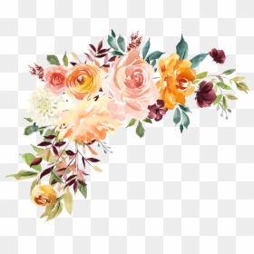 Transparent Background Floral Border, HD Png Download - wedding card borders png