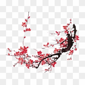 Chinese Plum Blossom Painting, HD Png Download - thoranam png hd