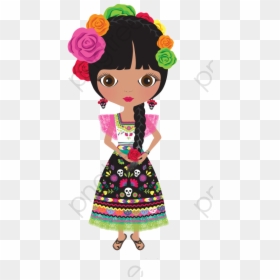 Mexican Girl Clipart, HD Png Download - girl hand png