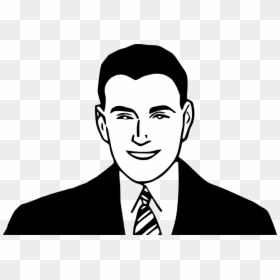 Man Face Clipart Black And White, HD Png Download - gents model png