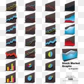 Stock Market Vector Pack, HD Png Download - stock market graph png