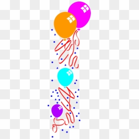 Border Balloons Design Png, Transparent Png - birthday baloon png