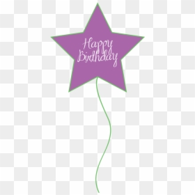 Birthday Purple And Green Balloons, HD Png Download - birthday baloon png