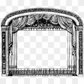 Theatre Black And White Clipart, HD Png Download - mandap clipart png