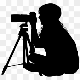 Camera Woman Png, Transparent Png - photographer with camera png