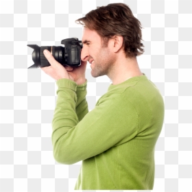 Man With Camera Png, Transparent Png - photographer with camera png