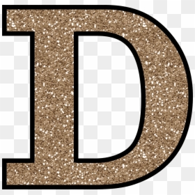 Gold Glitter Letter D, HD Png Download - clipart png format