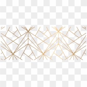 Geometric Gold Pattern Window Curtains, HD Png Download - golden lines png