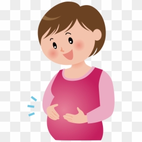 Pregnant Mom Clipart, HD Png Download - mother clipart png
