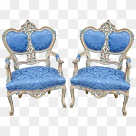 Blue Royal Chair Png, Transparent Png - royal chairs png