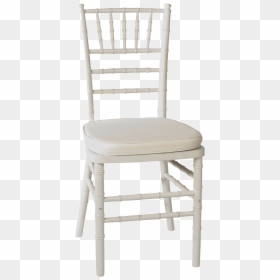 White Chiavari Chairs With Ivory Cushion, HD Png Download - royal chairs png