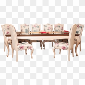 Dining Table Set Png, Transparent Png - royal chairs png