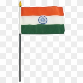 Indian Flag With Pole, HD Png Download - tiranga flag png
