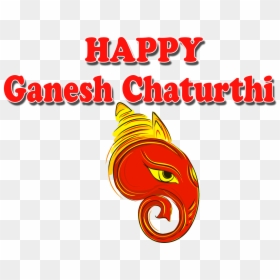 Happy Ganesh Chaturthi Text Png, Transparent Png - ganesh ji png images