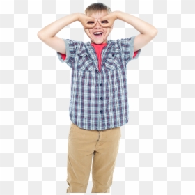 Lunettes Avec Les Mains, HD Png Download - boy dress png