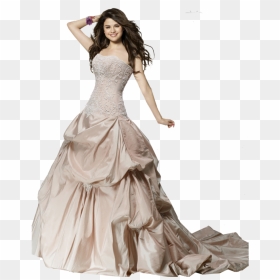 Selena Gomez Wedding Dress, HD Png Download - png pictures of selena gomez