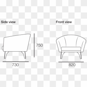 Club Chair, HD Png Download - chair front view png