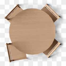Round Dining Table Top View, HD Png Download - chair front view png