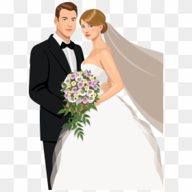 Groom And Bride Vector Png, Transparent Png - wedding clipart png format