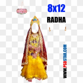 Krishna Dress Psd, HD Png Download - radha krishna png hd