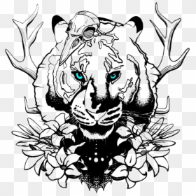 Tattoo Sketch, HD Png Download - lion tattoo png
