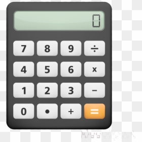 Paper Pencil And Calculator, HD Png Download - calculator clipart png