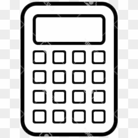 Black And White Calculator, HD Png Download - calculator clipart png