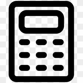 Calculator Outline Clipart Transparent, HD Png Download - calculator clipart png