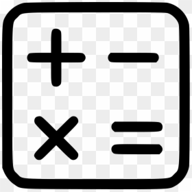 Math Icon Png, Transparent Png - calculator clipart png