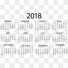 November 2018 Small Calendar, HD Png Download - new year 2017 images png