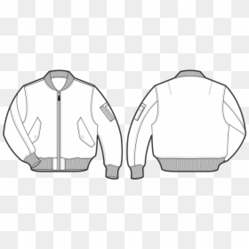 Jacket, HD Png Download - bomber jacket template png