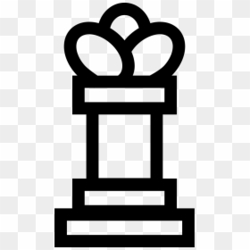 King Chess Piece Outline, HD Png Download - chess queen png