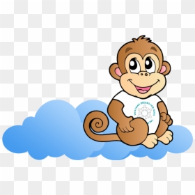 Monkey Clipart Transparent Background, HD Png Download - animated cloud png